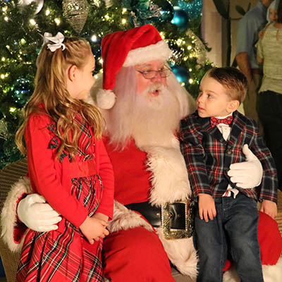 Visits with Santa at Celebrate the Season