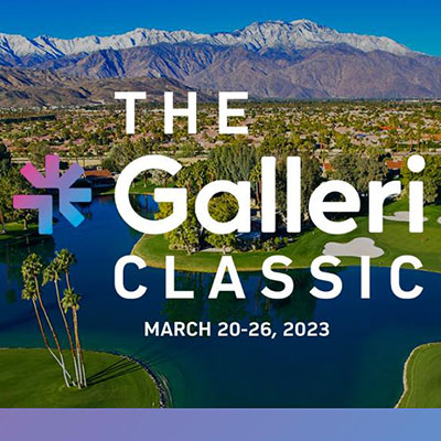 Galleri Classic logo superimposed on aerial photo of golf course