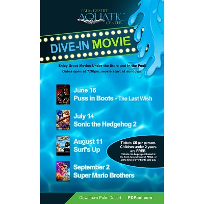 Dive in Movies schedule