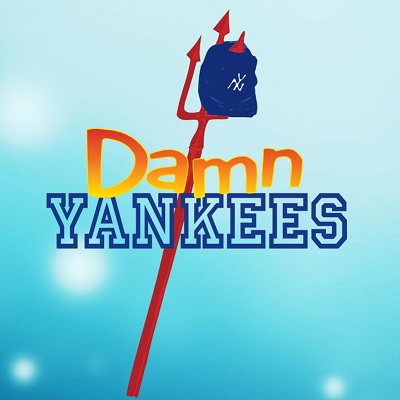 Damn Yankees poster with a Yankees Hat