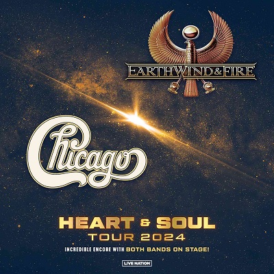 chicago and earth wind and fire tour poster