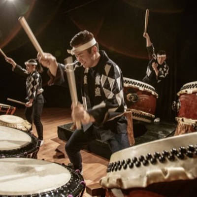 kodo band members drumming